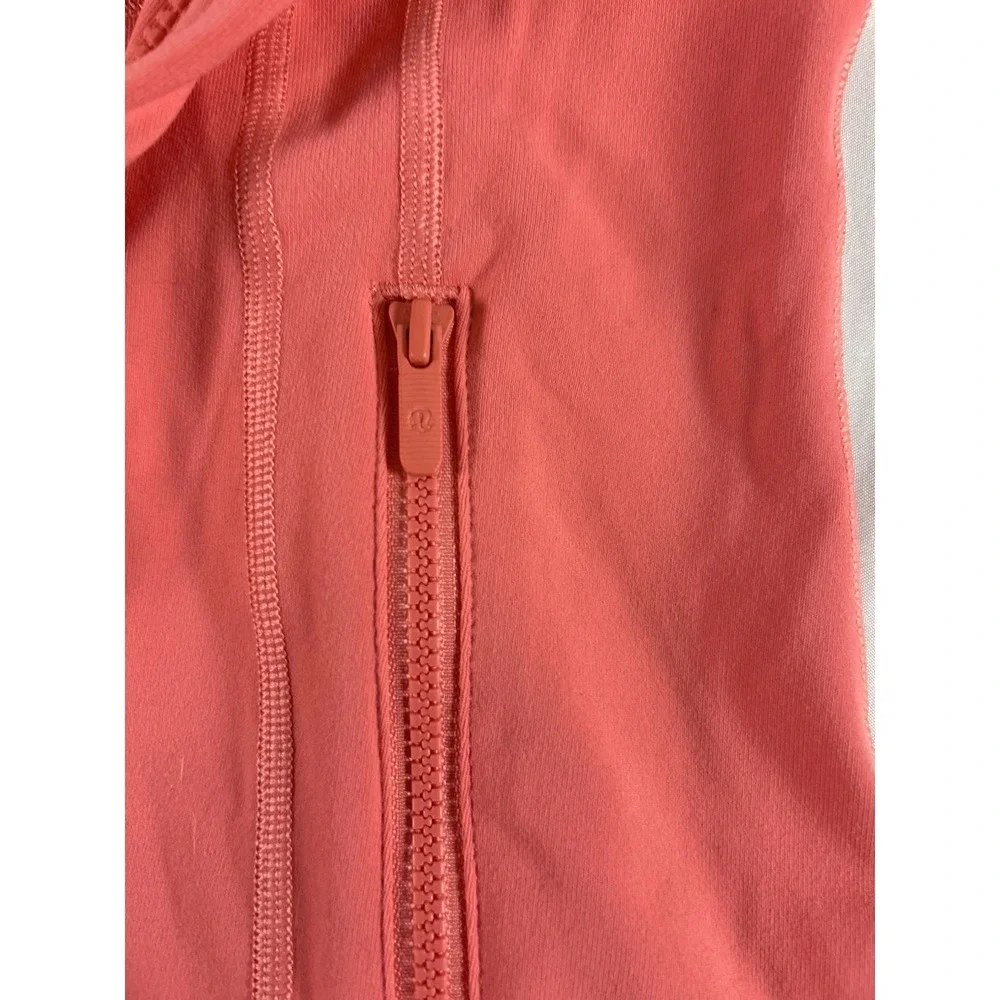 Lululemon Women's Define Jacket Size 6 Coral Full Zip Track Athletic Yoga W4AWKS
